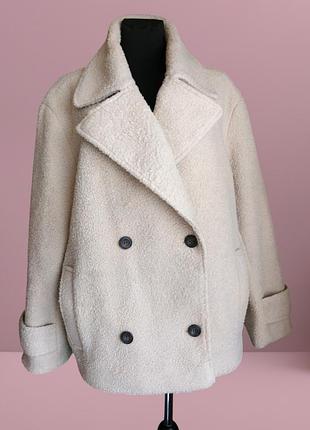Пальто жіноче asos design оверсайз, колір cloud dancer, розмір m
