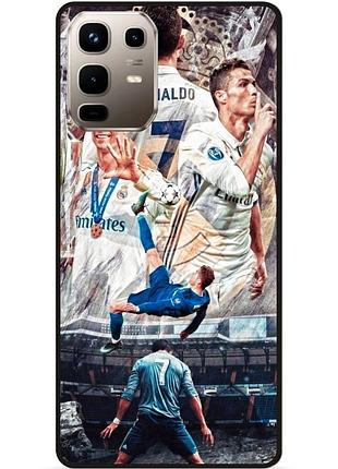 Силиконовый бампер чехол для infinix note 50 pro plus 5g (x6856) с рисунком роналдо ronaldo