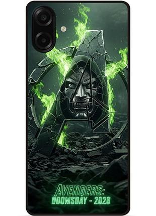Силиконовый бампер чехол для samsung a08 с рисунком avengers doomsday мстители