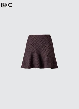 Міні-спідниця жіноча uniqlo з шортами вовна m