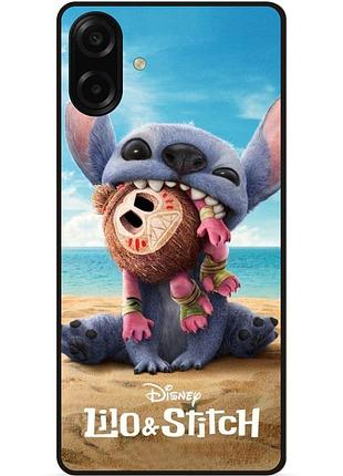 Силиконовый чехол бампер для samsung a07s лило и стич stitch