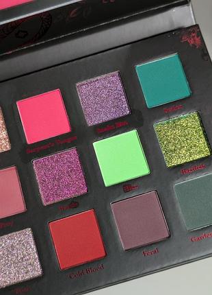 Палетка теней lethal cosmetics serpentine palette 5