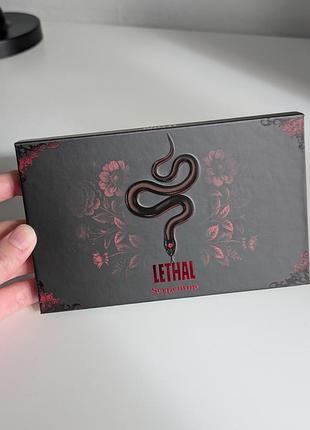 Палетка теней lethal cosmetics serpentine palette 7