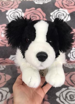 Мягкая игрушка собачка реалистичная породы бордер -колли от бренда keel toys