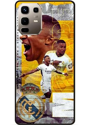 Силиконовый чехол бампер для infinix note 50 pro plus 5g (x6856) с картинкой mbappe мбаппе real