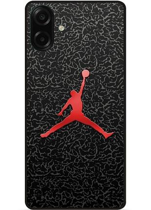 Чехол силиконовый бампер для samsung a07s с рисунком jordan джордан