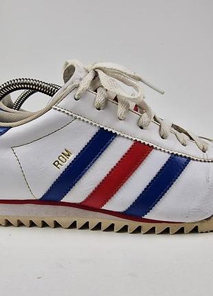 Винтажные кроссовки adidas rom из белой кожи