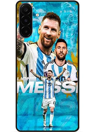 Силіконовий чохол бампер для samsung a18 з малюнком messi мессі