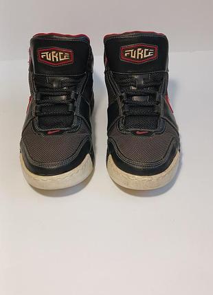 Кросівки чоловічі nike force чорно-червоно-білі