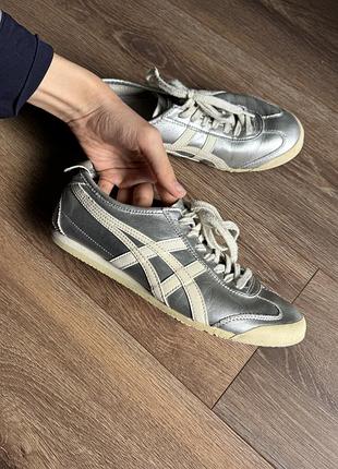 Кросівки жіночі onitsuka tiger срібні