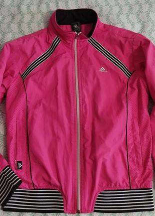 Жіноча спортивна кофта (олімпійка / вітровка) бренду adidas.  , розмір l