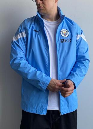 Вітровка чоловіча puma x manchester city блакитна