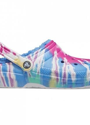 Оригінальні крокси crocs crocs classic lined tie dye clog.розмір: 36-37;38-39;39-40