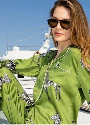 Натуральна піжама із зебрами marks & spencer, бавовна