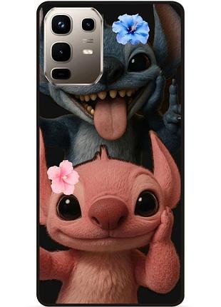Силиконовый бампер чехол для infinix note 50 pro plus 5g (x6856) с картинкой stitch стич