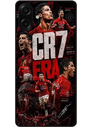 Силиконовый чехол бампер для samsung a07s с рисунком роналдо ronaldo легенда