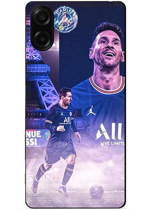 Силіконовий чохол бампер для samsung a08 з малюнком messi psg мессі