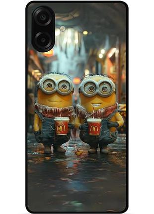 Силиконовый чехол бампер для samsung a07s с картинкой миньоны minion