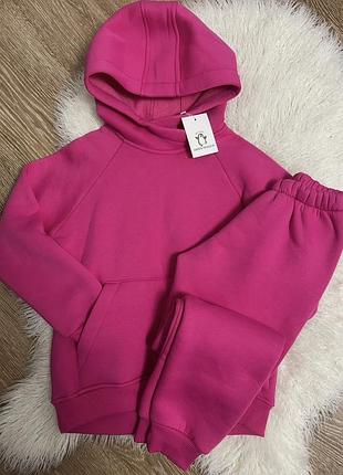 Детский теплый костюм флис стиль zara