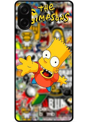Силіконовий чохол бампер для samsung a07s з малюнком симпсоны simpsons бард