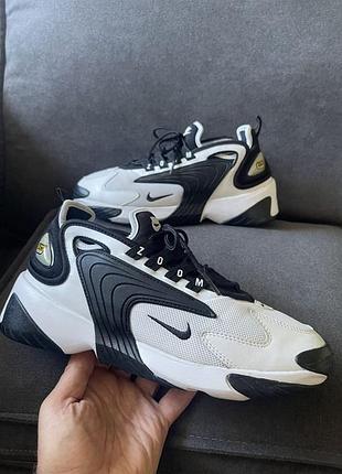 Кроссовки мужские nike zoom 2k "white/black" р. 40,5(25,5 см) ao0269-101