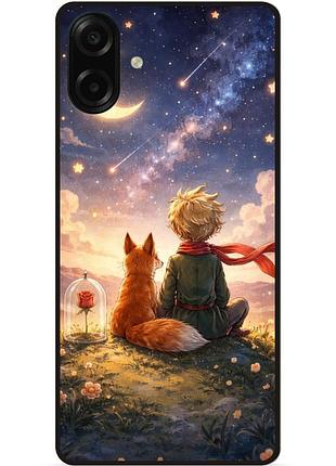 Силиконовый чехол бампер для samsung a07s с рисунком маленький принц и лиса