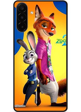 Силіконовий бампер чохол для samsung a18 звірополіс джуді