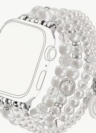 Ремінець з перлинками для apple watch 42 мм 6
