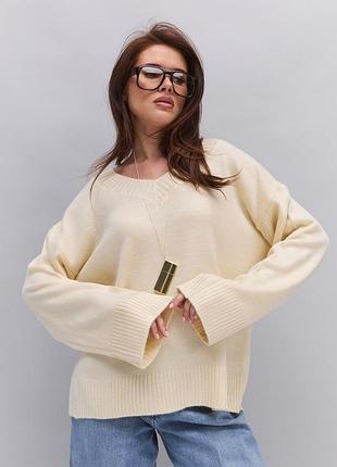 Молочный реглан oversize