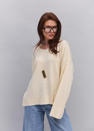 Молочний реглан oversize 5