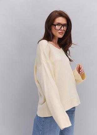 Молочний реглан oversize 4