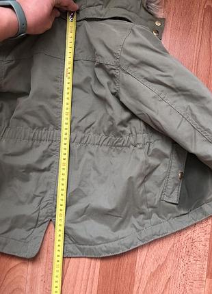 Парка куртка для дівчинки h&m хакі 98 р 5