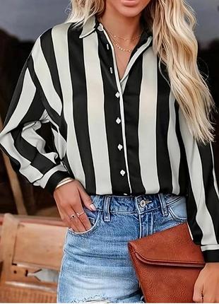 Жіноча сорочка zara в смужку