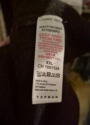 Свитер xxl британский бренд topman 6