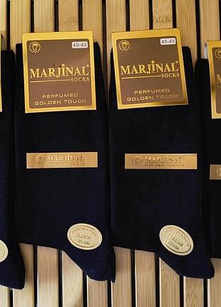 Носки мужские черные высокие marjinal из хлопка 4 шт в уп. размер 40-45