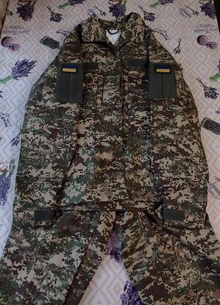 Военная (армийская) тактическая форма - куртка (котель) и брюки (брюки) костюма летнего полевого типа 2 женскийстатическая нгу размер 40/2 хищник койо