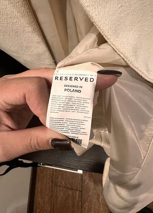Жіноче пальто reserved бежеве 4