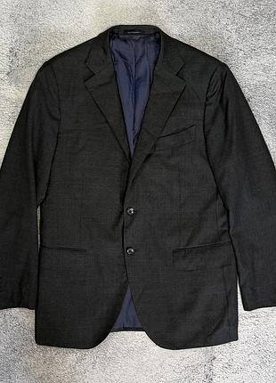 Вовняний піджак suitsupply lazio super 110s vitale barberis canonico розмір 54 xl 44r оригінал сірий графітовий блейзер