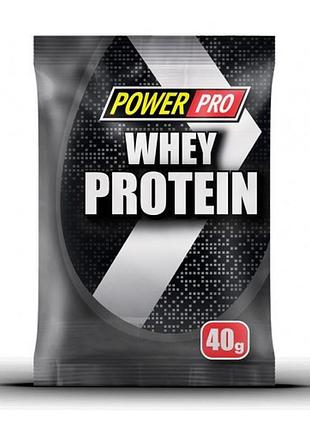 Сироватковий протеїн power pro whey protein, 40 грам - банан