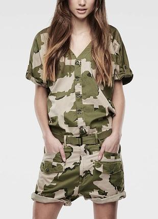 Комбінезон жіночий g-star raw камуфляжний, розмір s, котоновий