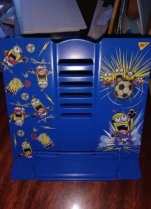 Настільний органайзер yes підставка для книг металева minions