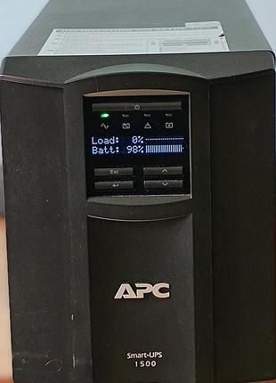 Дбж apc smartups 1500 smt1500i (б/у) без аккумуляторов (под ремонт)