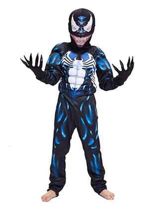 Костюм веном abc (м 123-132 см) детский объемный venom симбиот
