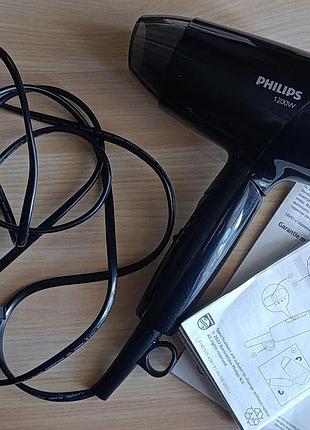 Фен philips bhc010/10 дорожній складаний