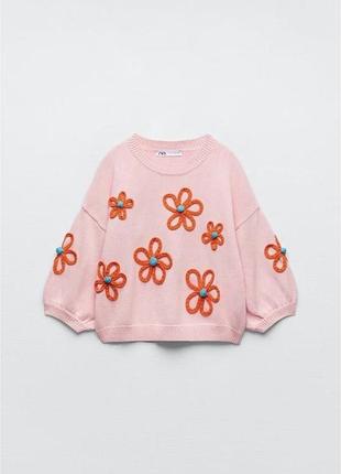 Рожевий светр zara 2