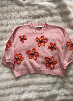 Рожевий светр zara 3