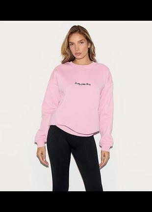 Світшот жіночий prettylittlething рожевий з утепленням