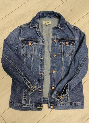 Базова синя джинсова куртка new look (xs / 34)