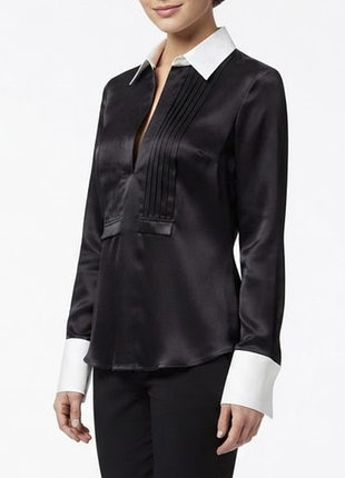 Элегантная шелковая рубашка mango suit
