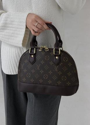 Міська жіноча сумочка луї вітон класична шкіряна сумка louis vuitton для дівчини брендова сумка через плече для жінки коричневий